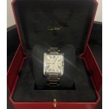 CARTIER TANK ANGLAISE LARGE STEEL 
